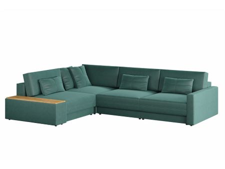 Орматек Угловой диван-кровать Tokio Middle (Ткань: Велюр Clever 22 зеленый) 157x296