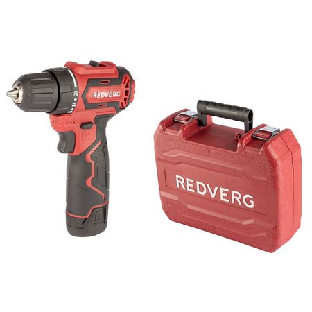 дрель-шуруповерт REDVERG RD-SD12BL 36Нм 12В Li-Ion 2Ач 2АКБ