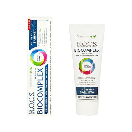 Паста зубная R.O.C.S. BIOCOMPLEX Активная защита 94 г отари захарович кандауров богословие культуры