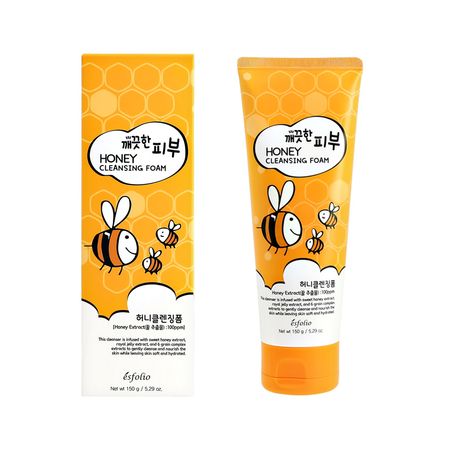 Пенка для умывания ESFOLIO с экстрактами маточного молочка и мёда 150 г