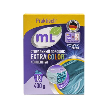 Порошок стиральный ML EXTRA COLOR концентрат 400 гр лариса кочелаева сад любимых ов с ларисой кочелаевой
