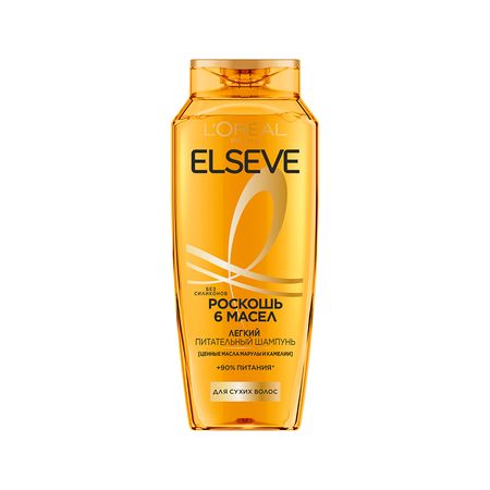 Шампунь для волос LOREAL ELSEVE РОСКОШЬ 6 МАСЕЛ для волос нуждающихся в питании 400 мл
