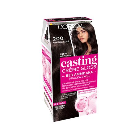 Крем-краска для волос LOREAL CASTING CREME GLOSS тон 200 Черный кофе мэнни кафталь серьга всего одна