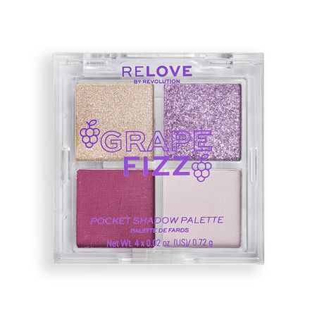 Палетка теней для век REVOLUTION RELOVE POCKET PALETTE тон Grape Fizz