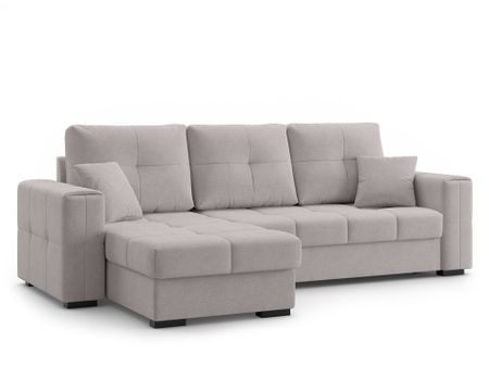 Орматек Угловой диван-кровать Geneva Middle (левый, правый) (Ткань: Рогожка Preston 290 Cерый) 150x210