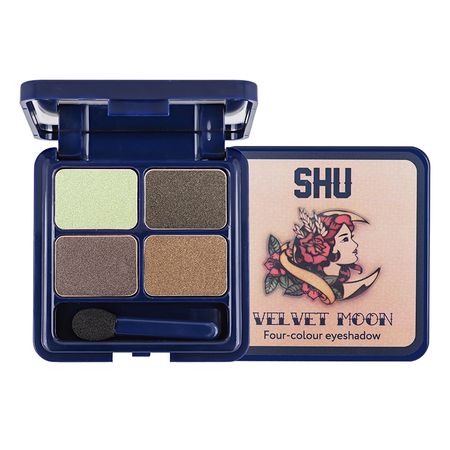 Тени для век SHU VELVET MOON четырехцветные тон 153 теплый зеленый екатерина вострова татьяна новикова огромный злой зеленый