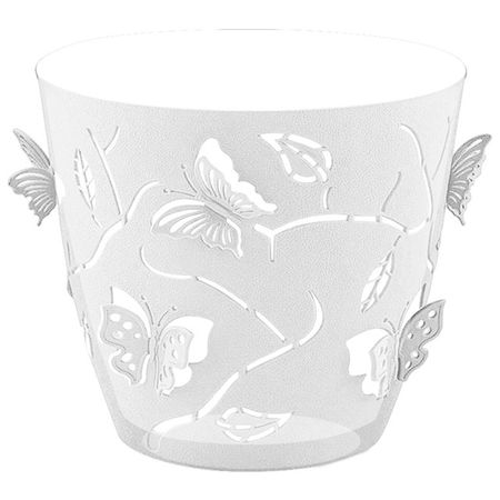горшок для орхидей Бабочки 3D 0,7л d11,5см h10,5см прозрачный пластик наполнение для слайма бабочки микс тм slimer пластик