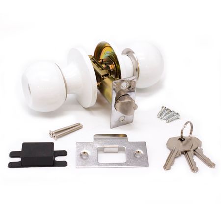 ручка дверная ARSENAL 607BL ET кноб ключ белая палитра бабочка 8ячеек белая гамма