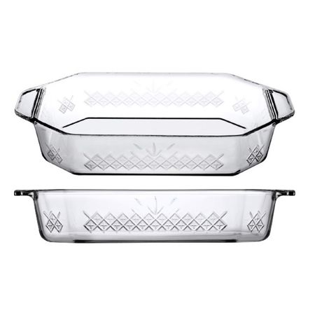 форма для запекания BORCAM 36,1х21х6,4см 2,75л овальная жаропрочное стекло