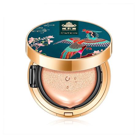 Основа-кушон тональная для лица CATKIN BB CUSHION в комплекте сменный блок тон C01 natural блок бумаги