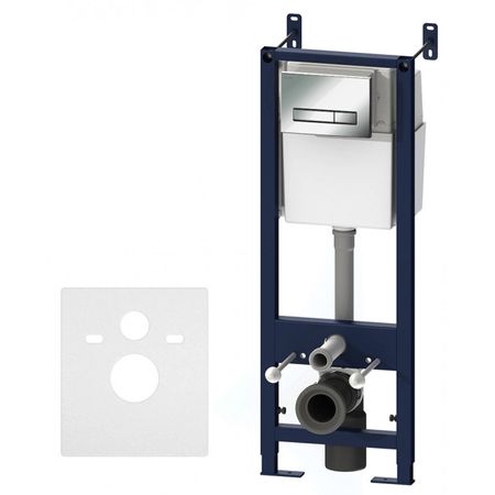 инсталляция AM.PM Start 41 для подвесного унитаза с клавишей хром