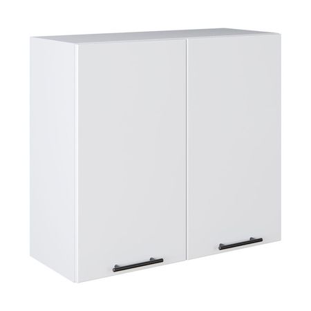 кухонный шкаф навесной Белый лед 720x800x312мм 2 двери МДФ/ЛДСП