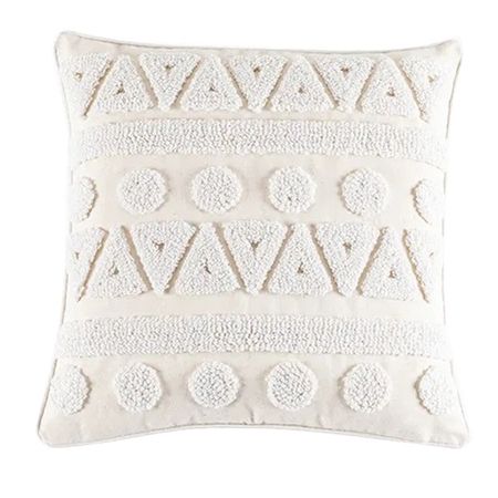 наволочка декоративная TODELIA Орнамент-5 45х45см белая, арт. HPW0129A-A