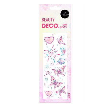 Набор переводных татуировок для тела DECO. FAIRYCORE by Miami Tattoos переводная tender butterfly пенал tender flamingo 20 х 3 5 х 3 5 см