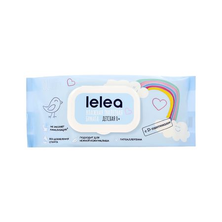 Бумага туалетная влажная LELEA детская с D-пантенолом 60 шт михаил евгеньевич бачурин бумага стерпит