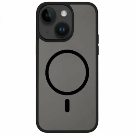 Чехол-накладка Wiwu (FGG-011) для Apple iPhone 15 Pro пластиковый прозрачно-черный (черная рамка)