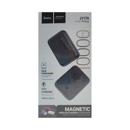 Внешний аккумулятор Hoco J117А Esteem magnetic 10000mAh Type-C (черный)