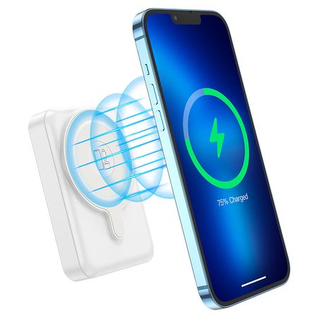 Внешний аккумулятор Hoco Q11 Expressar MagSafe 3в1 10000mAh USB Type-C (белый)