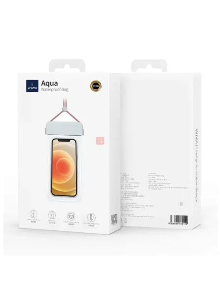 Водонепроницаемый чехол Wiwu Kitty Waterproof Bag для смартфона универсальный (розовый)