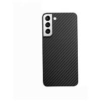 Чехол-накладка K-Doo Kevlar Case для Samsung Galaxy S22+ карбоновый (черно-серый в полоску)