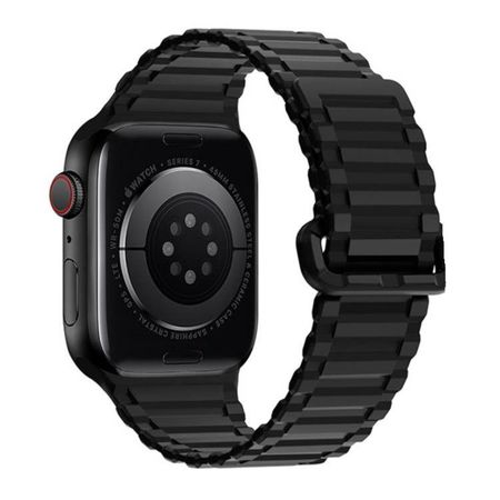 Ремешок Hoco WA06 Flexible для Apple Watch 42/44/45/49mm магнитная застежка/силикон (черный)