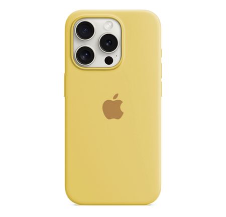 Чехол-накладка Silicone Case Series для Apple iPhone 15 (желтый) накладка j case magsafe series для apple iphone 13 pro силиконовый серебристый