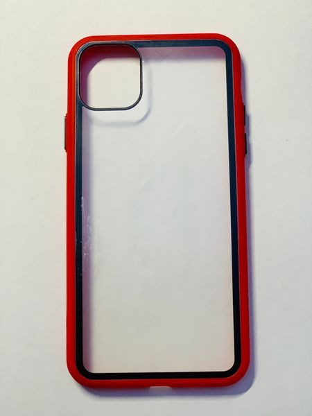 Чехол-накладка FaisON Modish Series для Apple iPhone 11 Pro Max пластик/силиконовые края (красный)