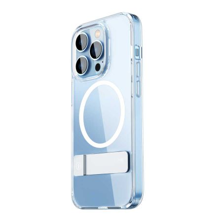 Чехол-накладка Wiwu Aurora Series Magsafe для Apple iPhone 14 Pro пластиковый с подставкой (прозрачный)