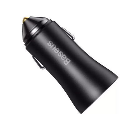 Автомобильный блок питания Baseus Car Charger 2x USB 60W (CGJM000013) (серый)