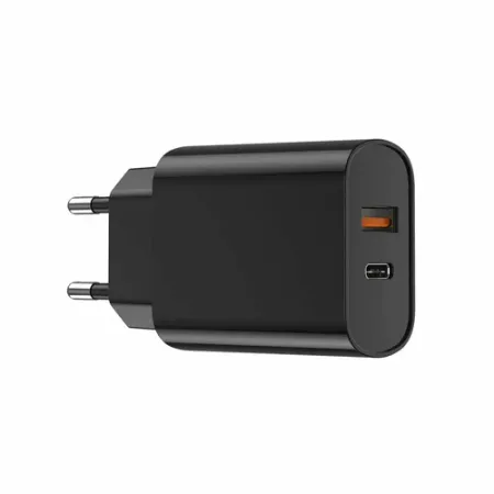 Сетевое зарядное устройство WIWU Quick 20W USB/Type-C (Wi-U002) (черный)
