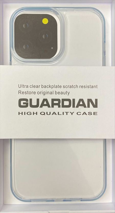 Чехол-накладка K-Doo Guardian Case для iPhone 13 Pro силиконовый (прозрачно-голубой)