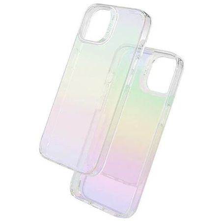 Чехол-накладка Zagg Iridescent Anti-microbial для iPhone 13 Pro пластиковый (фиолетово-зеленый градиент)
