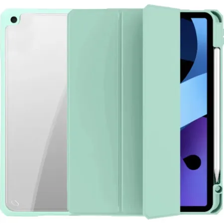 Чехол-книжка Mutural Folio Case для Apple iPad mini 6/mini 7 (полиуретан с подставкой) (салатовый)