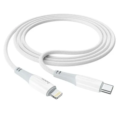 Кабель Hoco X70 Ferry Type-C/Lightning 100см нейлон (белый)