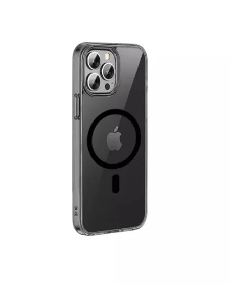 Чехол-накладка Wiwu Frosted Series Magsafe для Apple iPhone 14 Pro Max пластиковый матовый (прозрачно-черный)