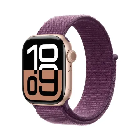 Смарт-часы Apple Watch Series 10 42mm Rose Gold Aluminum Case with Plum Sport Loop 1roll animal series laser gold pet tape cute butterfly panda whale masking tape decorative scrapbook stickers journal aesthetic