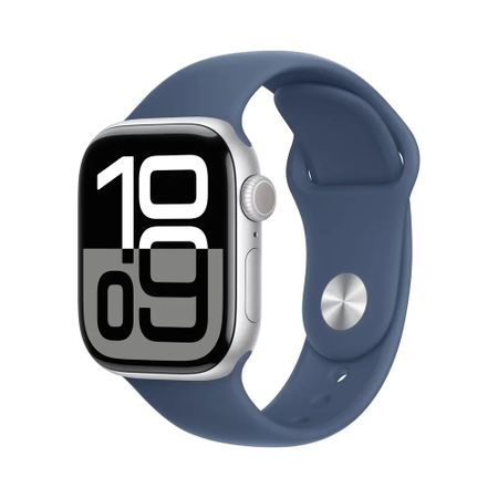 Смарт-часы Apple Watch Series 10 46mm Silver Aluminum Case with Denim Sport Band (M/L)