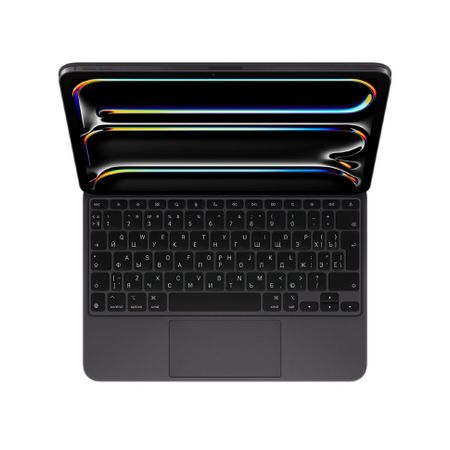 Клавиатура Apple Magic Keyboard with Trackpad для iPad Pro 11 (2024) русская (нейлон с подставкой) (черный) (MWR23)