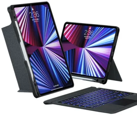 Чехол-клавиатура WIWU Mag Touch Keyboard для Apple iPad Pro 12.9  русская раскладка (черный)