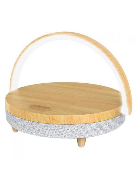 Настольная лампа Xiaomi Ezvalo Wireless Charging Lamp с функцией беспроводной зарядки и колонки Wood pattern (LYYD01) (коричневый)