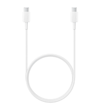 Кабель Samsung Type-C/Type-C 3А 1.0m (белый) (EP-DA705)