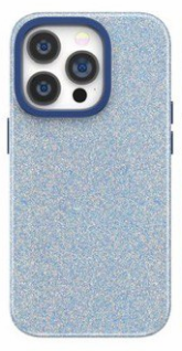 Чехол-накладка Puloka Solemn Magsafe для iPhone 15 Pro пластиковый/текстура (синий)