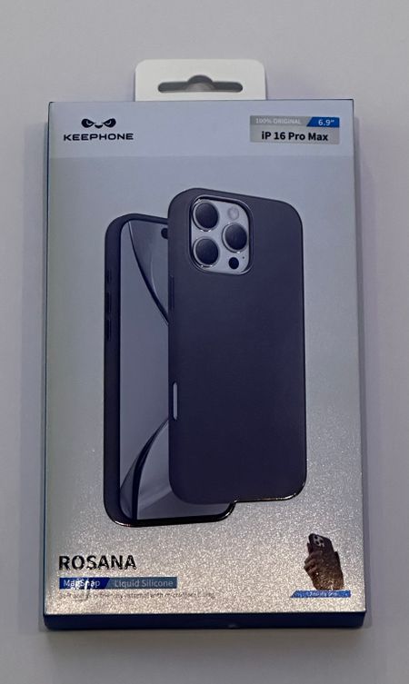 Чехол-накладка Keephone Rosana Magsafe для Apple iPhone 16 Pro силиконовый (серый)