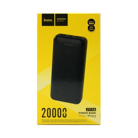 Внешний аккумулятор Hoco J111A Smart 20000mAh 2*USB/Micro USB/Type-C (черный)