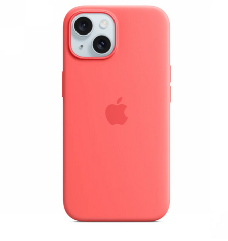 Чехол-накладка Silicone Case with MagSafe для iPhone 15 силиконовый (лососевый)