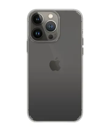 Чехол-накладка Kzdoo Guardian Case для iPhone 15 Pro Max силиконовый (прозрачно-черный)