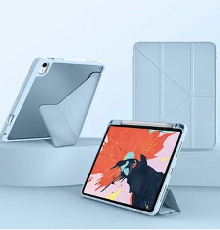 Чехол-книжка WIWU Defender Protective Case для Apple iPad Pro 12.9 (полиуретан с подставкой) (голубой) записная книжка а6 40л аниме голубой инт переплет диз блок софт тач офсет