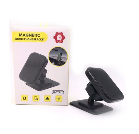 Автомобильный держатель Magnetic H-CT217 для смартфона магнитный на приборную панель (клеевая основа) (черный)