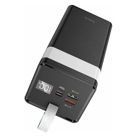 Внешний аккумулятор Hoco J86 40000mAh Micro USB/2xType-C/2xUSB/LED-фонарик (черный)