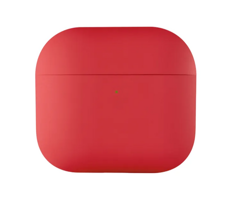 Чехол Silicone Case для AirPods 3 силиконовый (красная камелия)